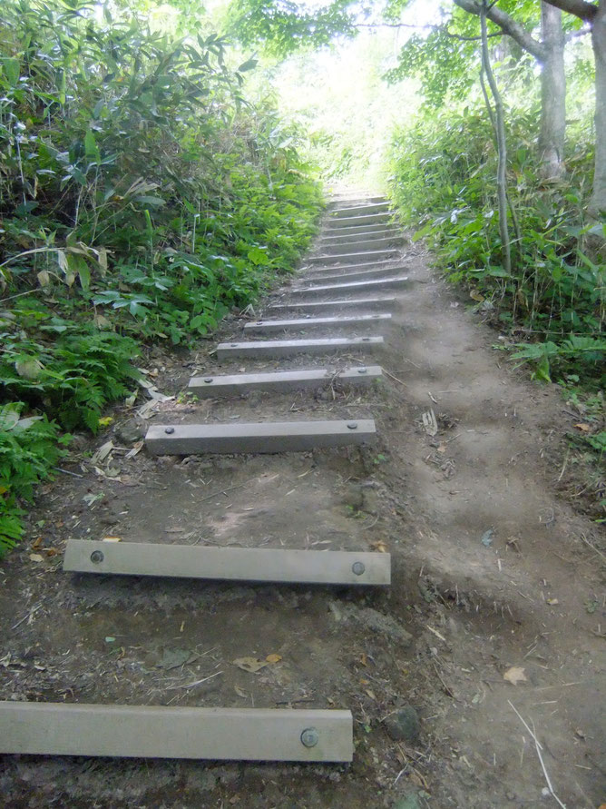 馬の背到着前の階段