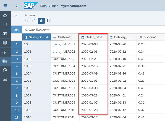 SAP Data Warehouse Cloud Import CSV File