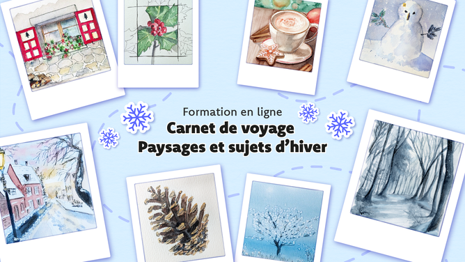 formation en ligne carnet de voyage hiver