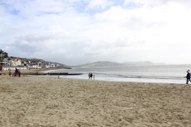 Sandstrand in Lyme Regis
