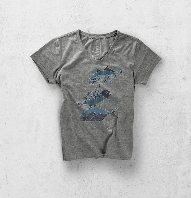 Placement print for womens. Woodcutted optic and japan inspired patterns.