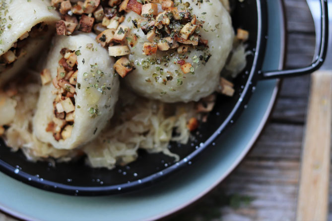 Innviertler Knödel mit Tofufüllung