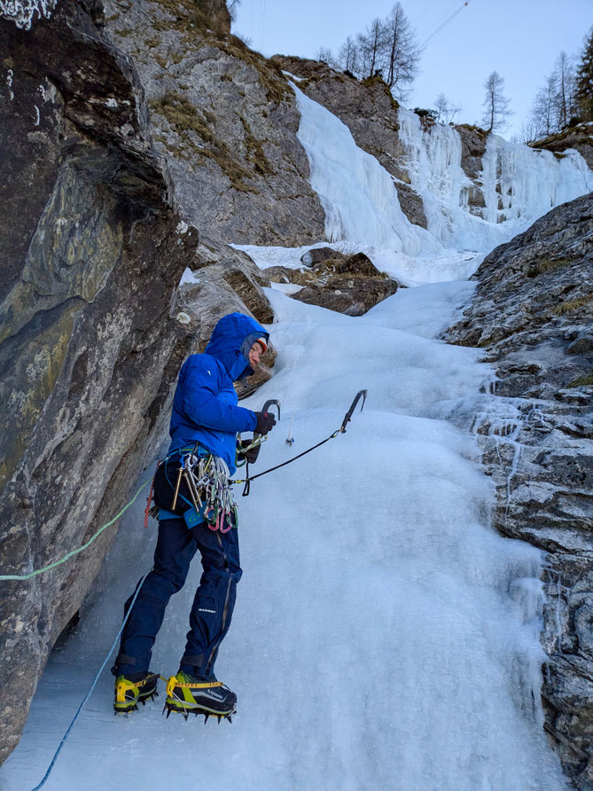 Eisklettern, BEO, Berner Oberland, Schweiz, Engstligen, kleiner Fall, kleiner Engstligenfall Adelboden