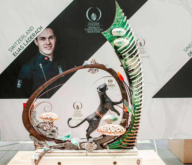 Der Schweizer Elias Läderach konnte sich gegen seine Mitstreiter durchsetzen und holt sich den Titel ‘World Chocolate Master 2018’.