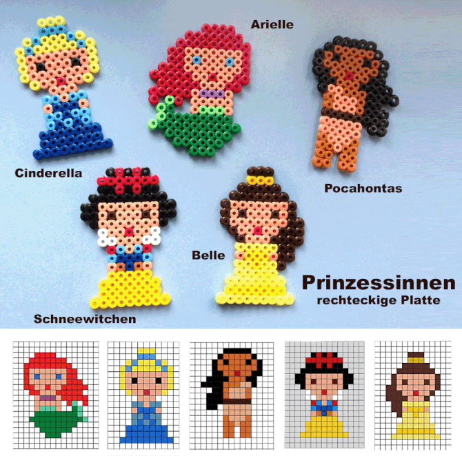 Spielwaren-Kröll - Hama - Vorlage - Disney Prinzessinnen