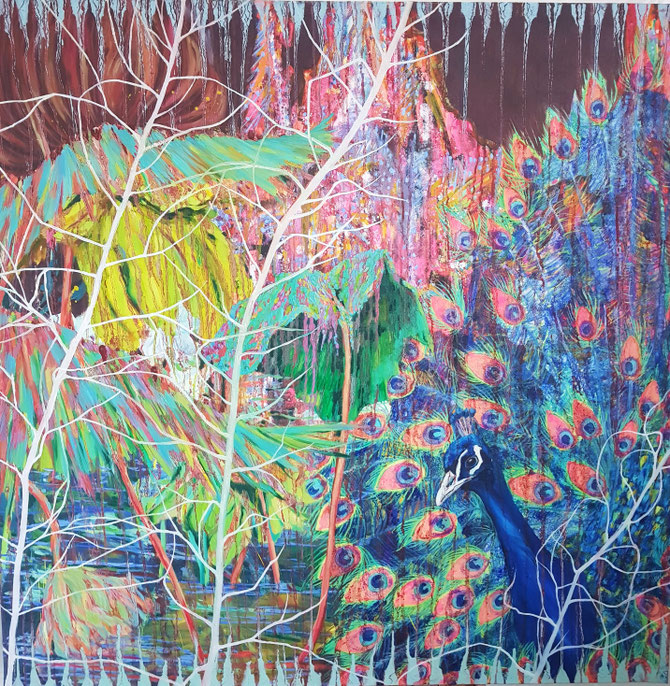 TSINGHUA - technique mixte - 150x150cm - 2018
