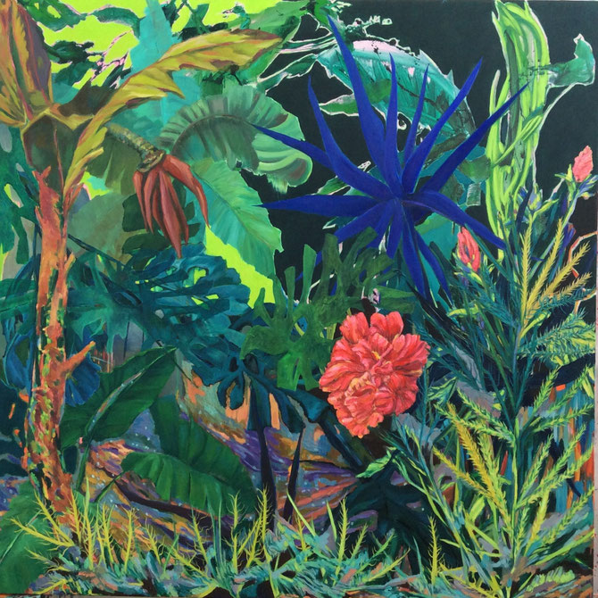 Possible Jungle - 150x150cm - technique mixte - 2017