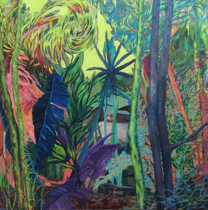 La Moiteur - 150x150cm - technique mixte - 2017
