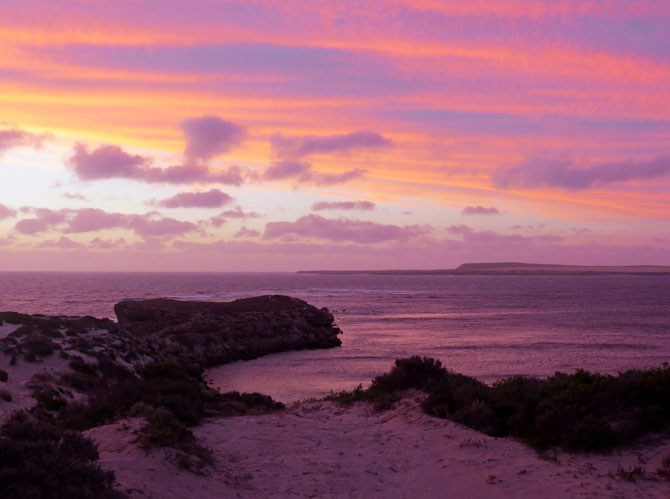 Sonnenuntergang-Gemälde