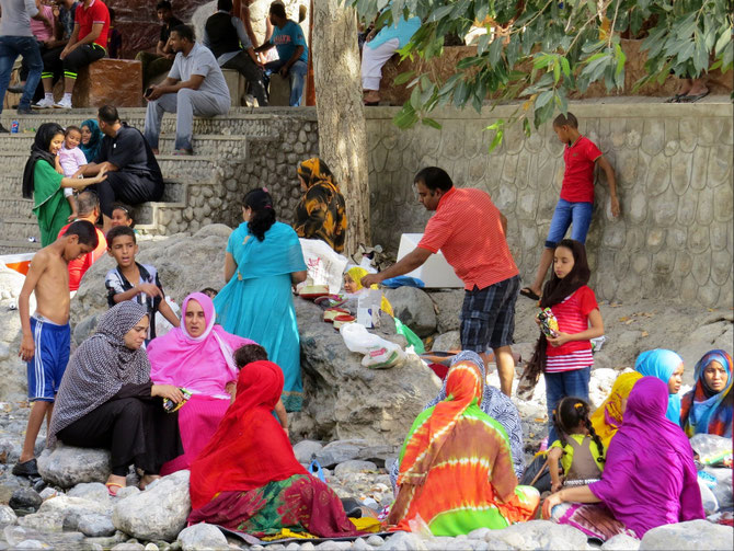 Heiße Quellen sind beliebt