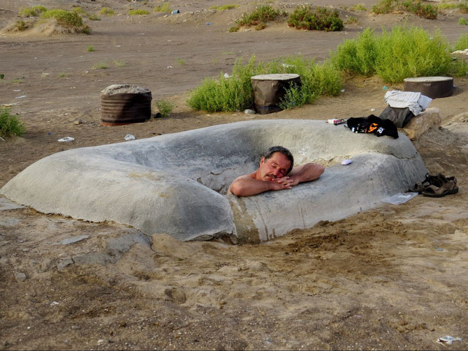 Meine Seegen-Wüstenbadewanne