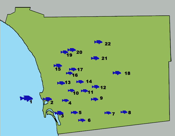 San Diego fly fishing hotspots
