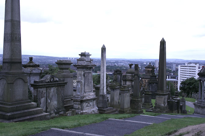 Glasgow Scotland ofpenguinsandelephants of penguins & elephants Necropolis cemetery