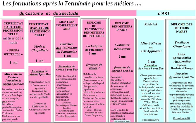 Formations du Lycée La Source à Nogent sur Marne (CLIQUER POUR AGRANDIR)