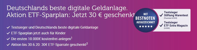 Werbung von Robo-Advisor "Quirion" - angeblich Deutschlands bester Robo, tatsächlich wurde aber der Anlageerfolg im Test der Stiftung Warentest überhaupt nicht  gemessen!!! (Screenshot vom 12.04.2020 / -19,3% in der Corona-Krise, vgl. 21.03.)