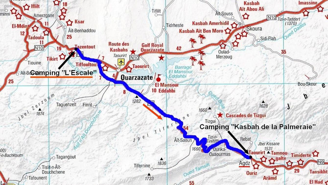 De Ouarzazate à Agdz (prononcez "agdès")