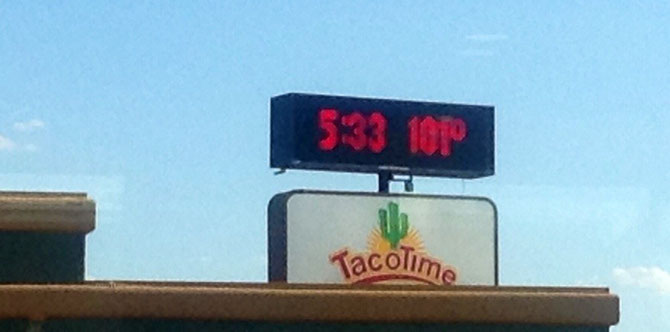 It was hot