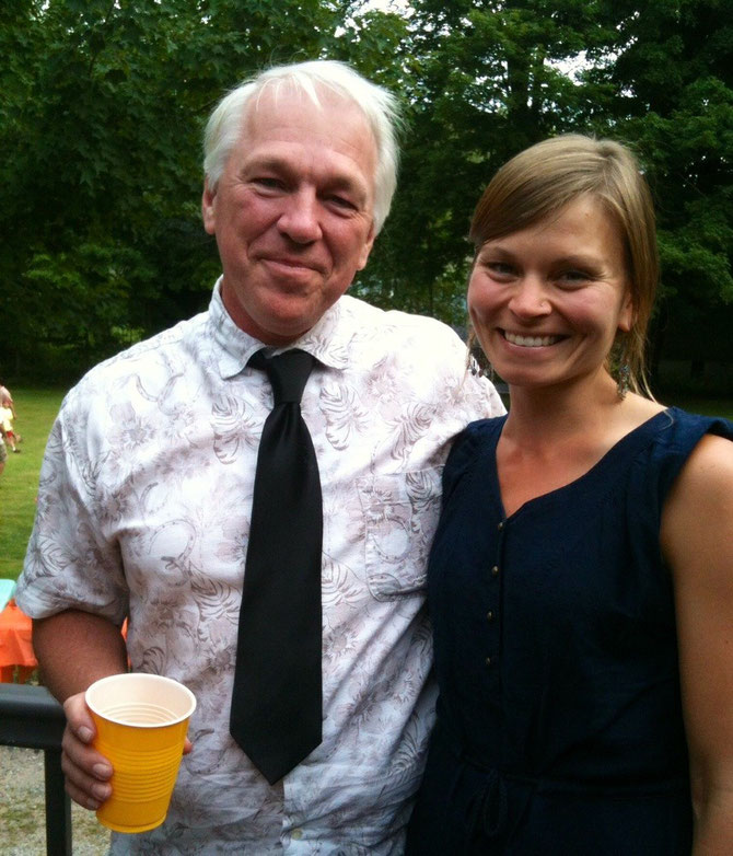 My dad dubbed his party a "Black tie affair"