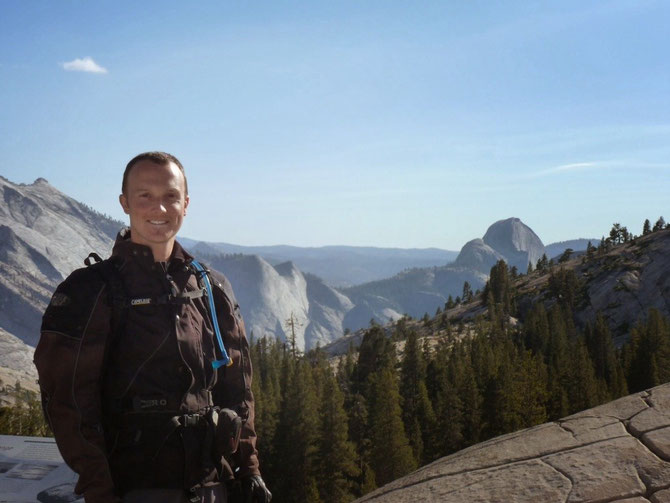 View from Tioga Road (what a handsome husband I have!)