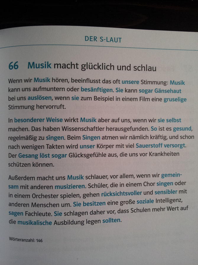 Diktat Seite 66 S-Laute