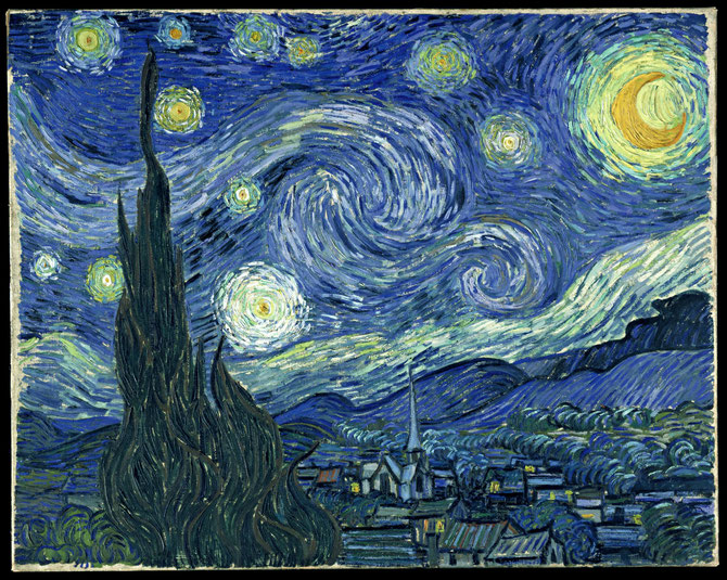 La noche estrellada, 1889. Vincent Vangogh