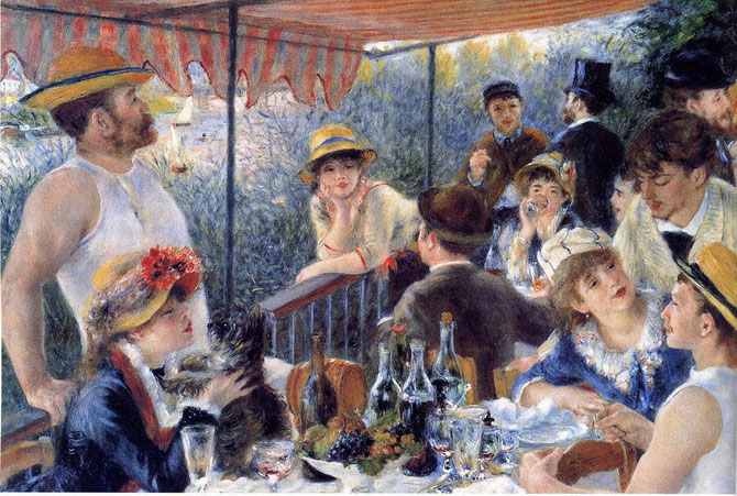 Almuerzo de remeros 1881, Auguste Renoir.