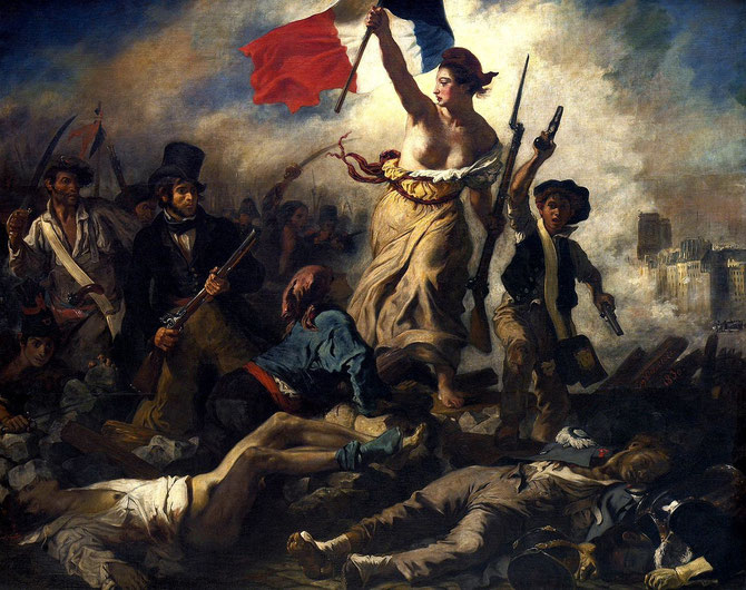 La libertad guiando al pueblo 1830, de Eugene Delacroix