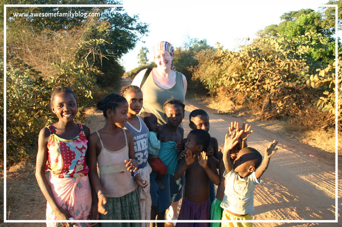 close to the baobabs