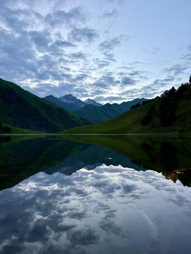 Trekking to the mountain lakes in Southern Kyrgyzstan 