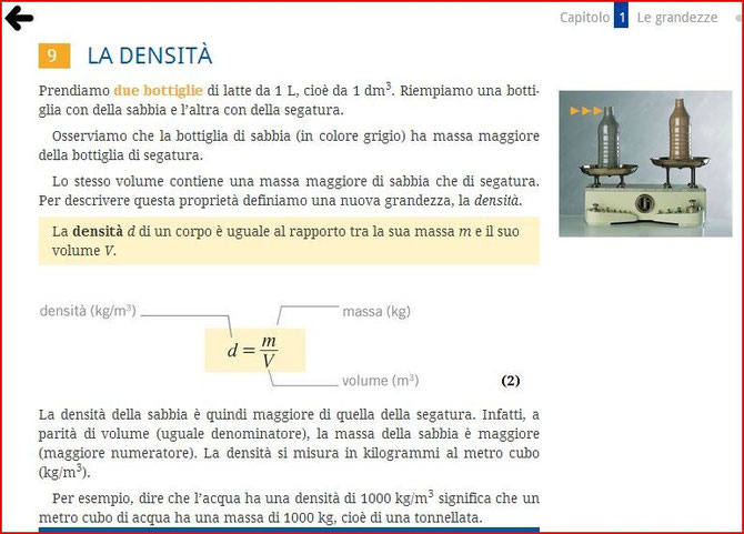 densità Benvenuti su fisica1at!