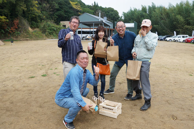 「モルック」の優勝者チームです!おめでとう!
