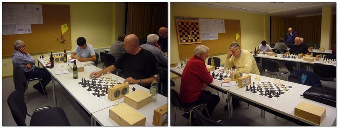 4 Test-Turnier-Partien konnten am 14 November gespielt werden. Der 1. Vorstand verzichtete selber auf Turnierspiele und widmete sich lieber abwechselnd den beiden neuen Trainingsbesuchern mit 20 Minuten Partienen.