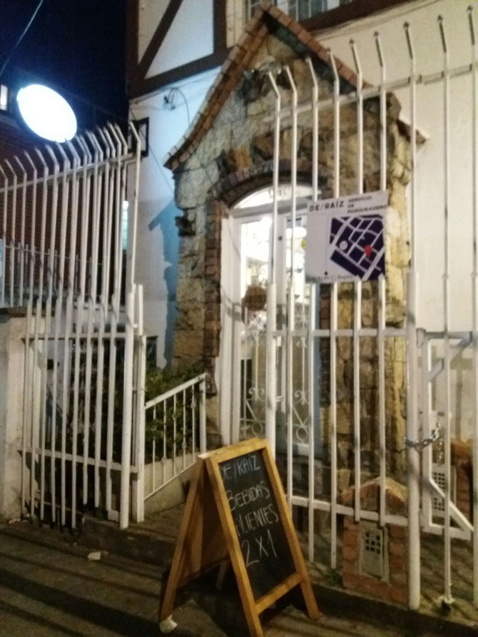 Das Restaurant "De raíz".