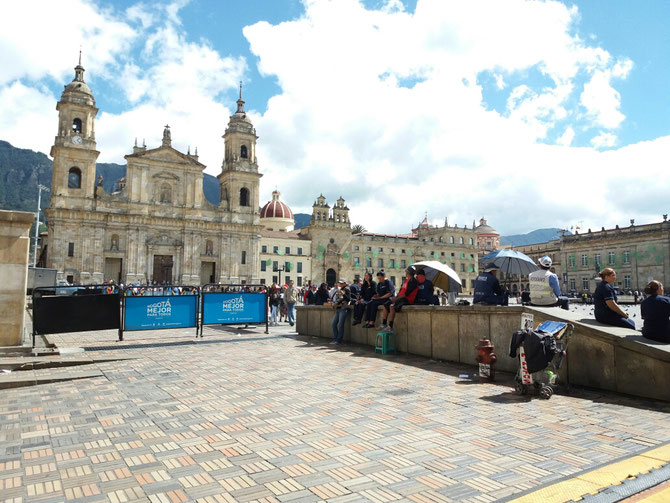 Die Plaza de Bolívar.