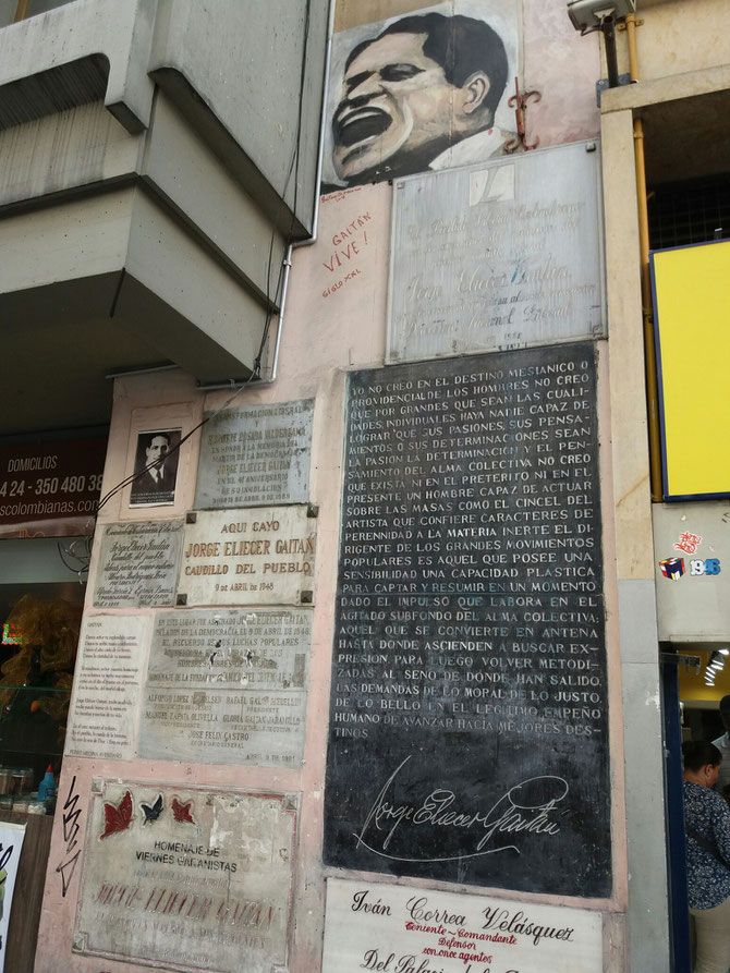 Der Ort des Attentats 1948.