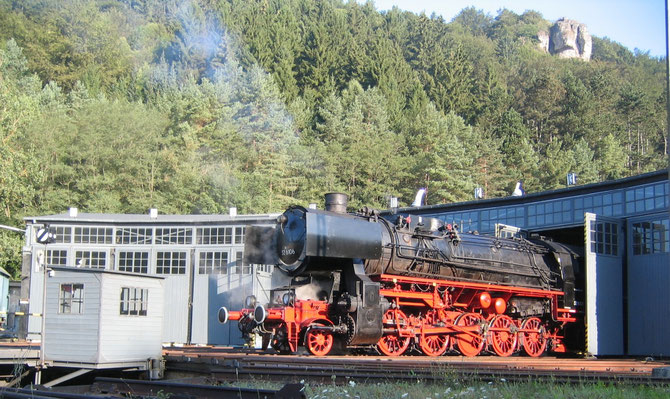 Dampflok 52 6106 in ihrem Heimat-Betriebswerk Gerolstein