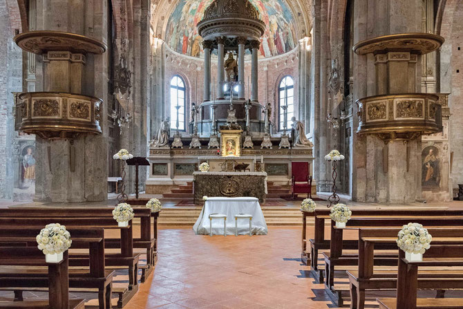 Progetto Allestimento Matrimonio Chiesa di San Simpliciano Milano