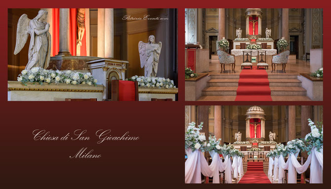 Chiesa di San Gioachimo Milano - Allestimento Matrimonio _ Wedding Set Up By PatriziaEventi.com