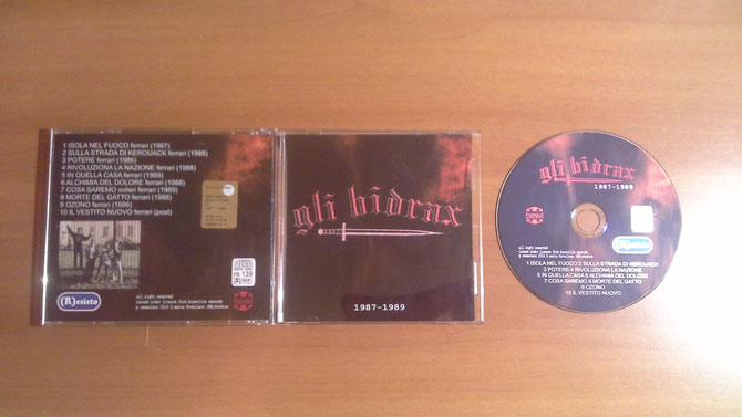 Fausto Ferrari CD gli hidrax 1987-1989 - etichetta (R)ESISTO RS139