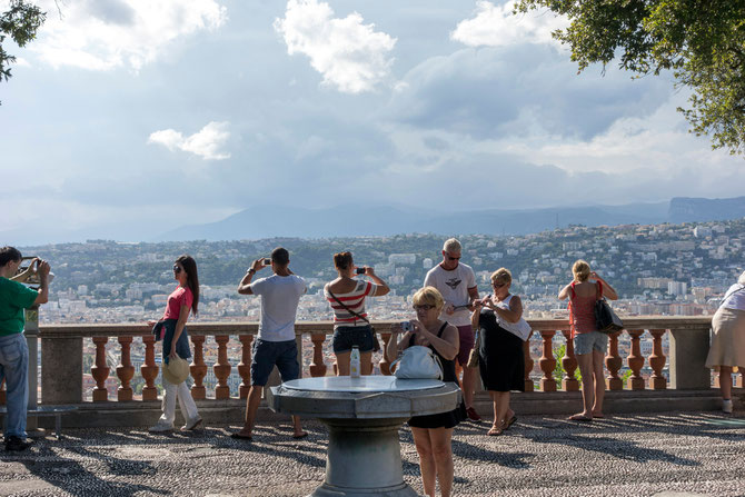 Touristen in Nizza, Sommer 2013