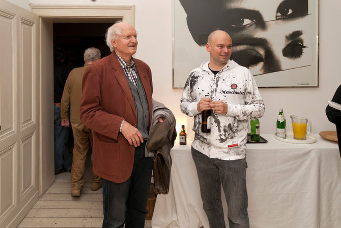 Florian Neuner (rechts) mit Jürgen Link