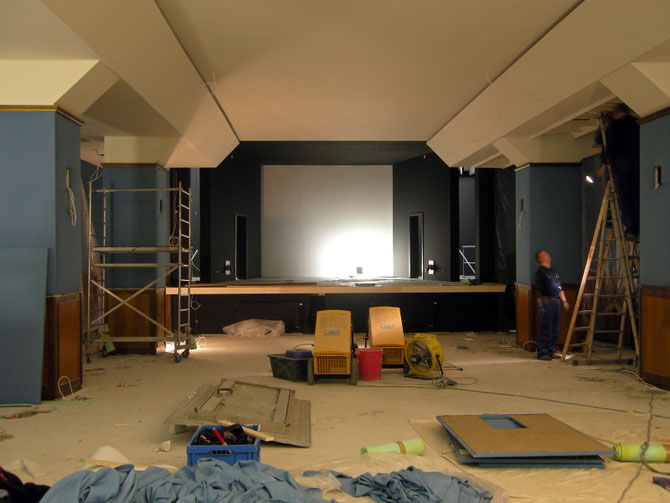 Filmstudio kurz vor Abschluss der Bauarbeiten, November 2009