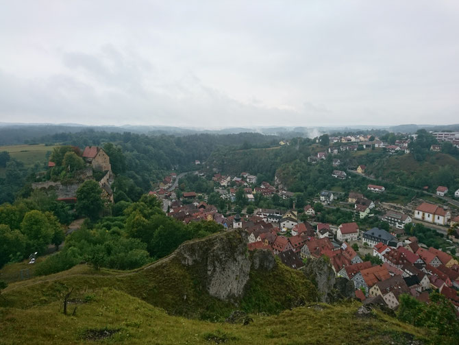 Blick von der Hohen Warte auf Pottenstein