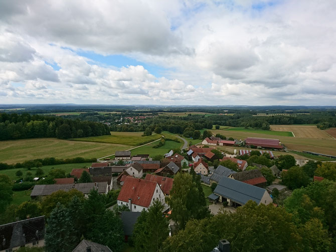 Blick von der Burg Zwernitz in Sanspareil