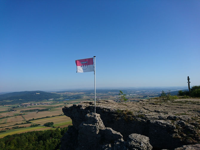 Frankenfahne auf dem Staffelberg