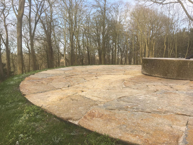 Flagstones for platform
