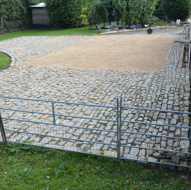 Extensive cobbles on drive