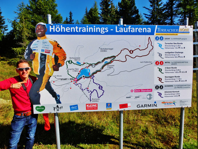 Jetzt geht's los - auch die Kenianer haben wir mal beim Training getroffen! Der Coach warf mir bei den Intervallen ein "Thumps up" entgegen ;-)