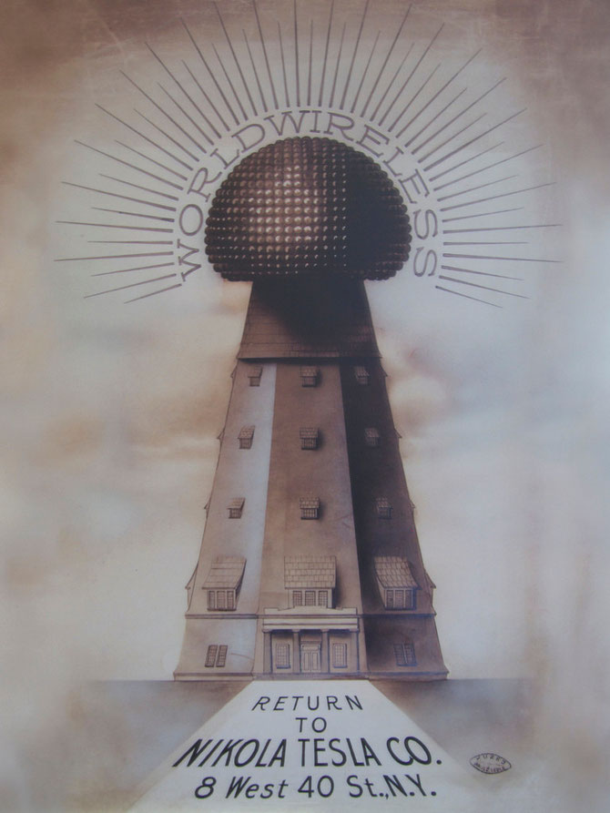A graphic rendering by artist Frank Paul, shows final appearance of the massive structure if had it been completed.