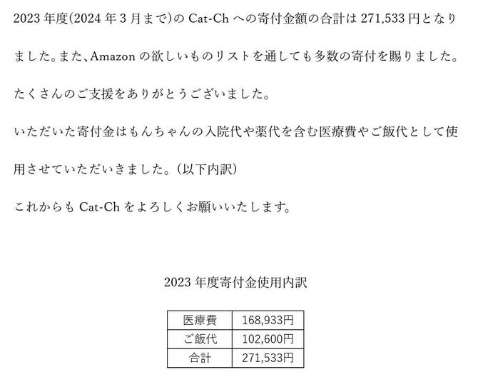 2023年度　会計報告